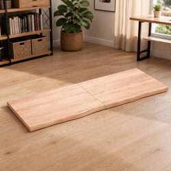 Solid Oak Wood Folding Tabletop 160x60cm Brown