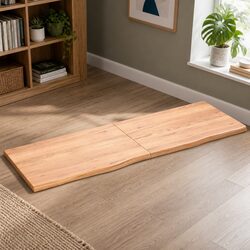 Solid Oak Wood Table Top 180x60 cm with Folding Design