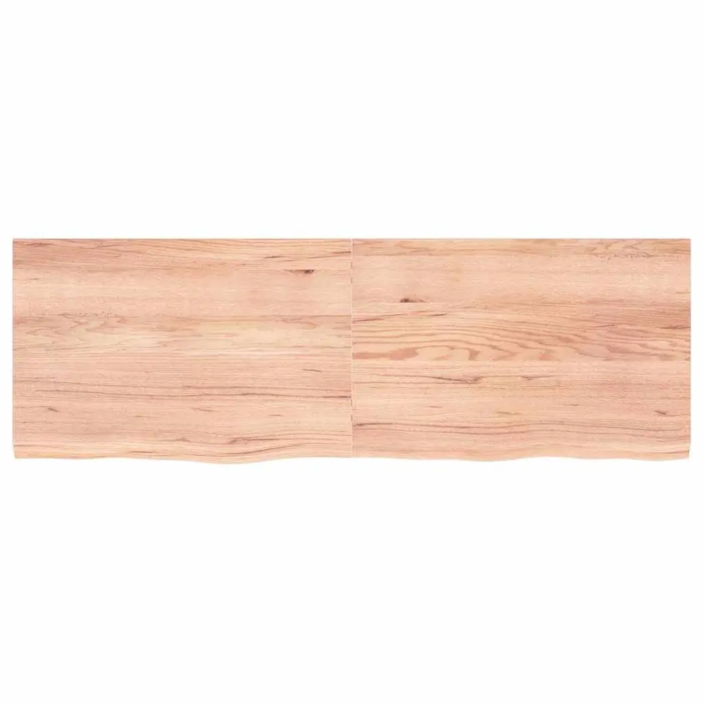 Solid Oak Wood Table Top Folding 180x60x4 cm Brown Live Edge