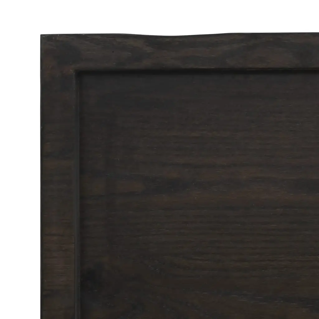Replacement Table Top Solid Oak Wood Dark Brown 60x40x4 cm Handcrafted