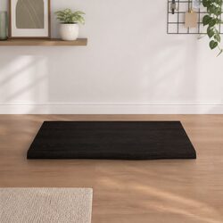 60x60x2 cm Dark Brown Treated Solid Oak Tabletop