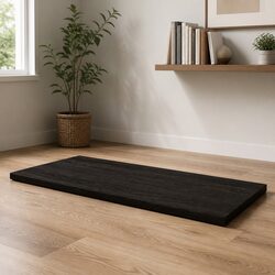 Dark Brown Wooden Table Top Solid Oak 80x40x2 cm
