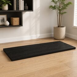 Solid Oak Wood Replacement Table Surface Dark Brown