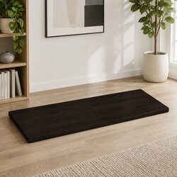 Dark Brown Solid Oak Replacement Table Top 80x50x4 cm