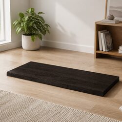 Replacement Table Top Solid Oak Wood Dark Brown 100x60x4 cm