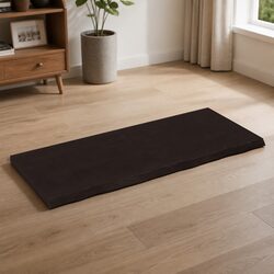 120x50cm Treated Dark Brown Solid Oak Tabletop