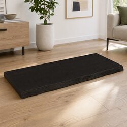 Trendy Solid Oak Wood Table Top 120x50cm - Modern Aesthetic