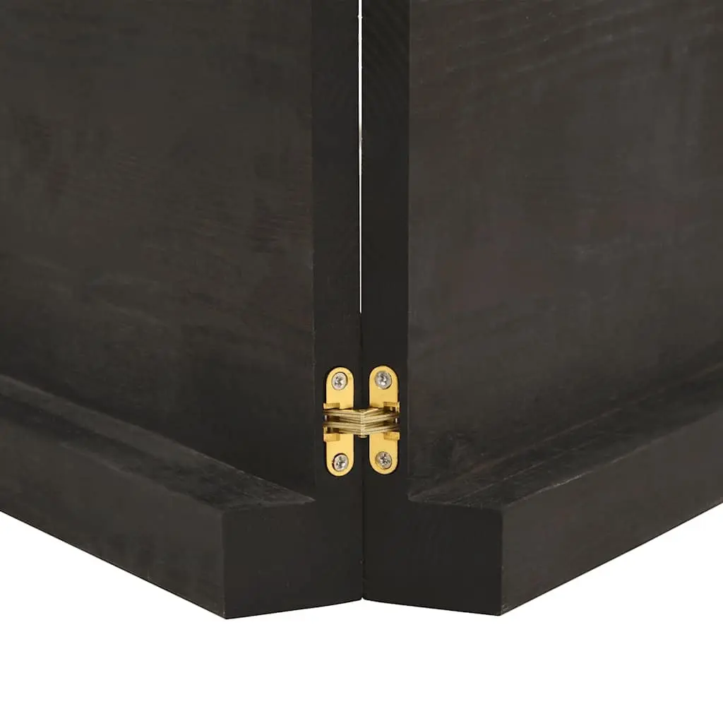 Solid Oak Wood Table Top Foldable 120x50cm Dark Brown