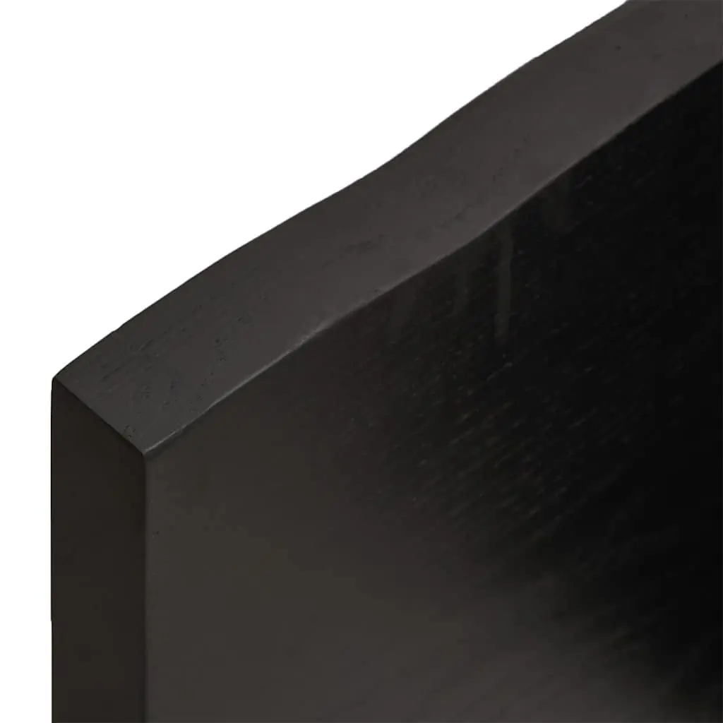 Wooden Table Top Replacement Board Solid Oak Dark Brown 140x60cm