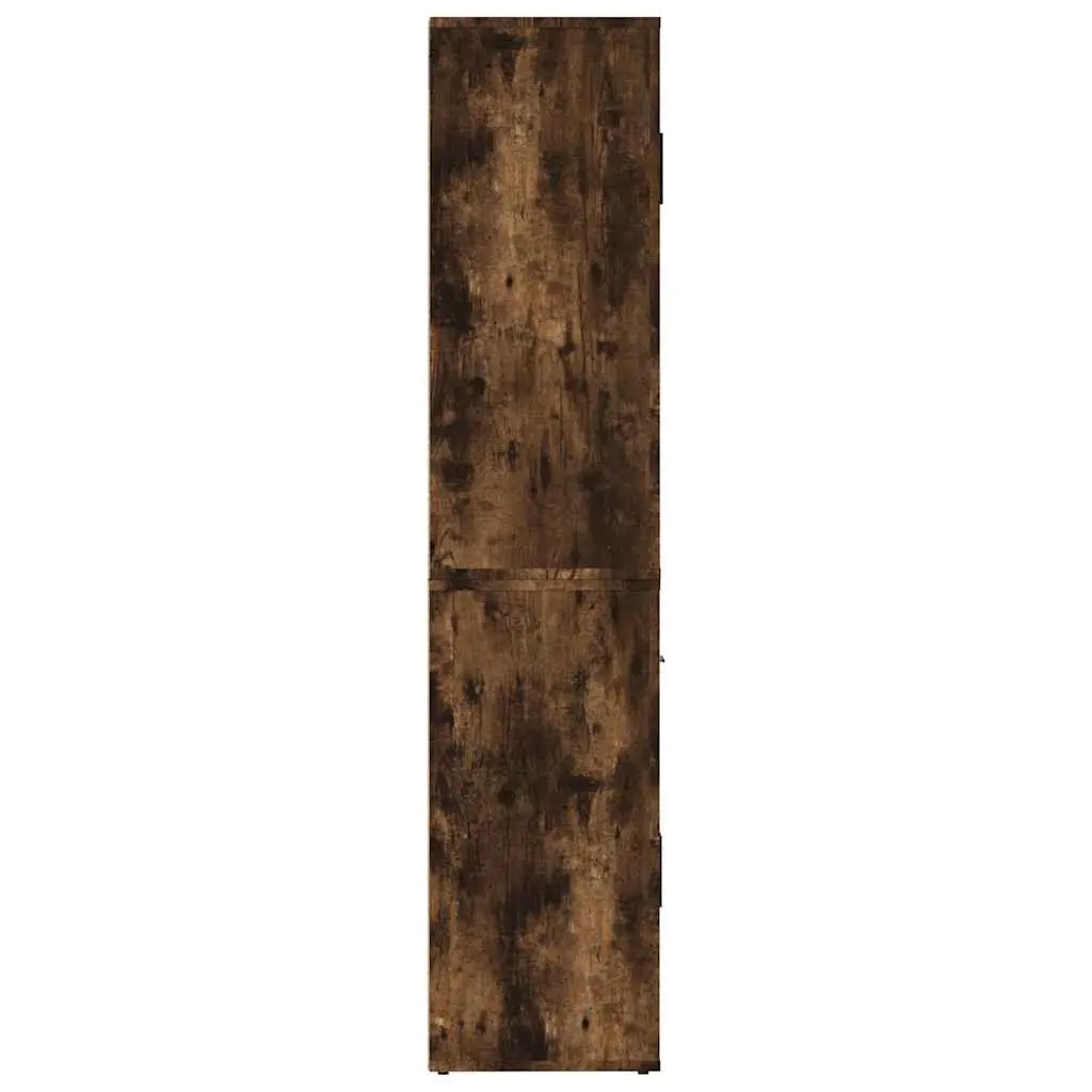 Highboard Sideboard Storage Wall-Mounted Engineered Wood Brown