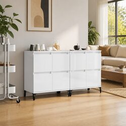 Engineered Wood Sideboard Cabinet Set with Ample Storage