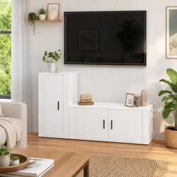 Engineered Wood Wall Mounted TV Cabinet Storage Unit