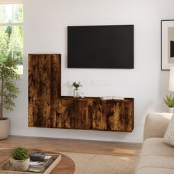 Engineered Wood Wall-Mounted Media Storage Unit