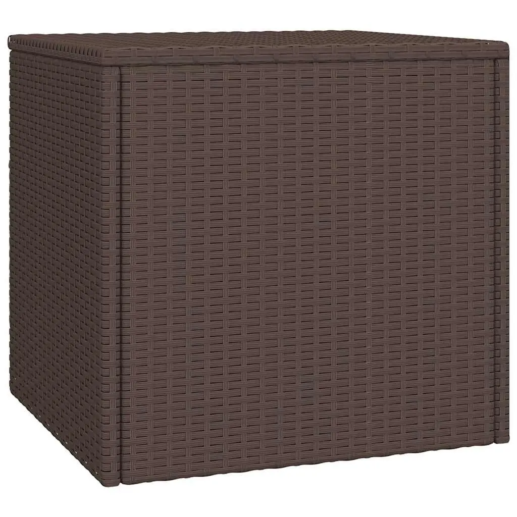 Rattan Side Tables Set of 3 Weather Resistant Brown Different Sizes Shapes