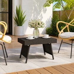 Modern Foldable Black Accent Table for Stylish Interiors