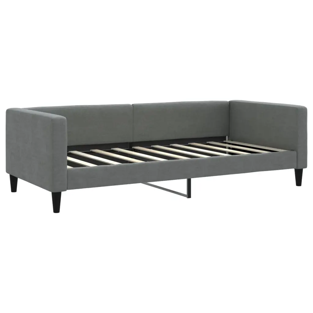 Daybed with Trundle and Storage Drawers Space-saving Grey 90x190cm