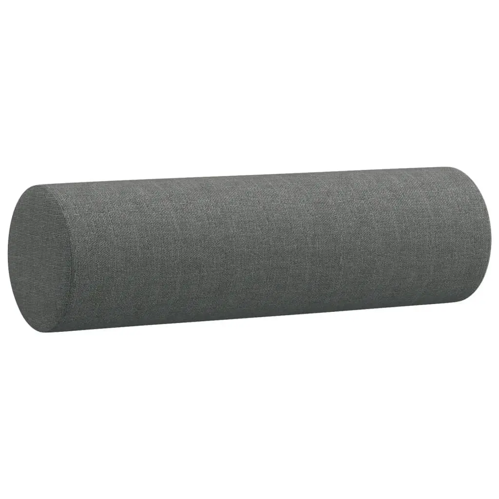 2-Seater Sofa Grey Fabric Modern Lounge Couch Living Room Furniture with Pillows
