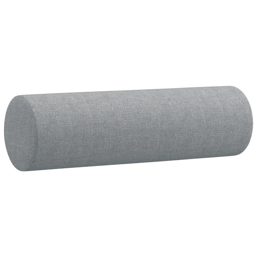 2-Seater Sofa Light Grey Fabric Modern Living Room Lounge Couch with Pillows