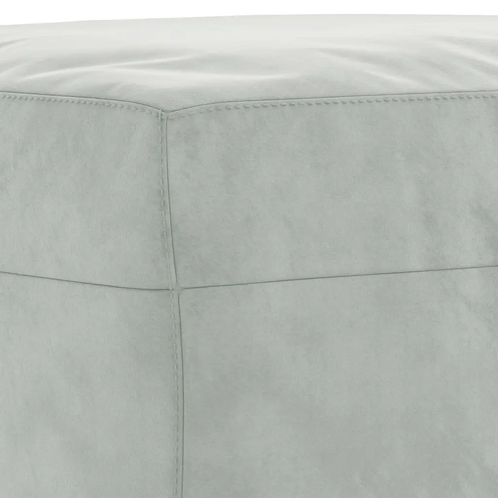 Sofa Set Soft Velvet Compact 3 Piece Grey