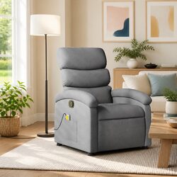 Manual Reclining Massage Chair with 6 Vibration Points