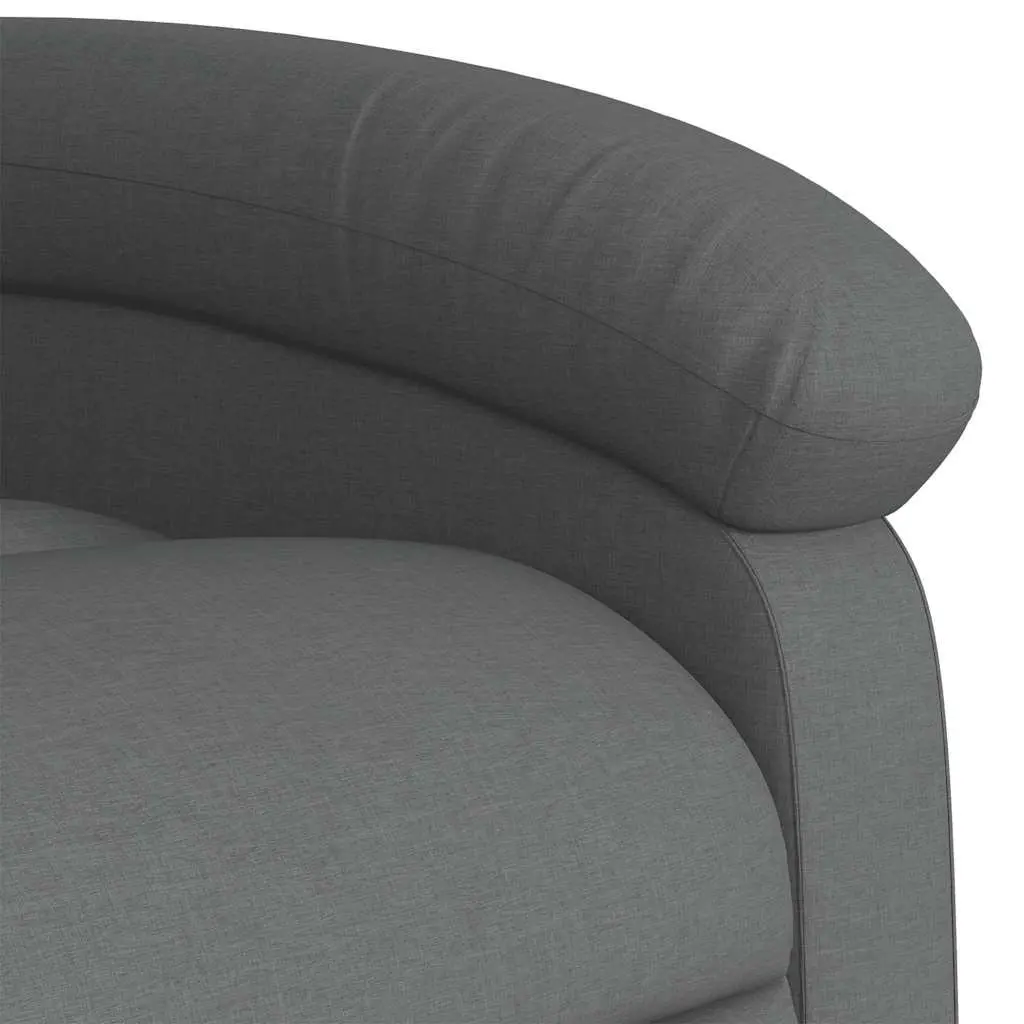 Electric Massage Recliner Chair Comfort Power Lift Grey Fabric