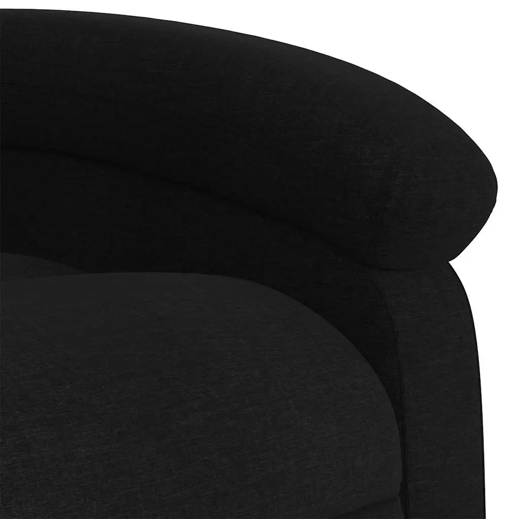 Electric Recliner Chair with Massage Function Power Lift Fabric Black Comfort Armchair