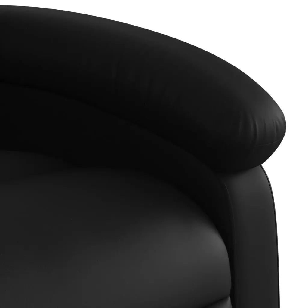 Electric Massage Recliner Chair Faux Leather 135 Degrees Black