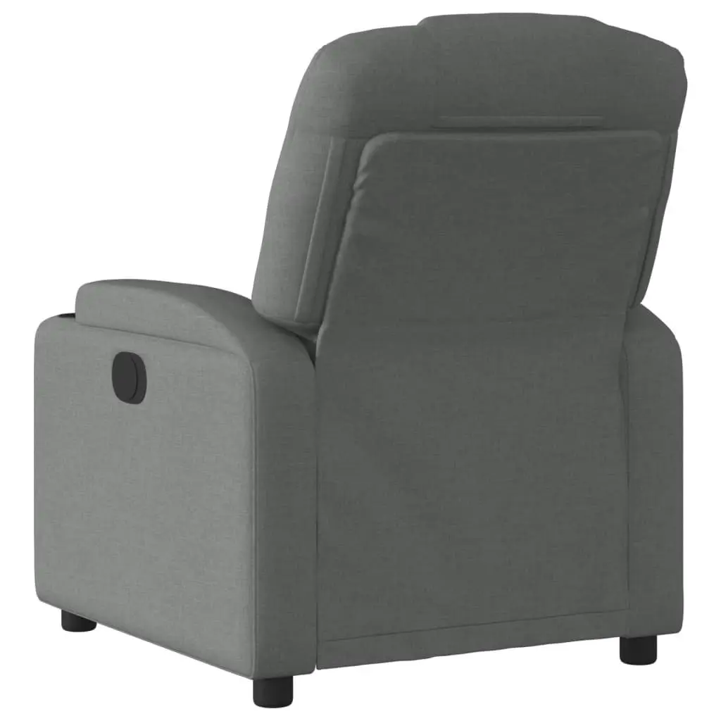 Recliner Chair Manual Recline Comfort Grey Fabric