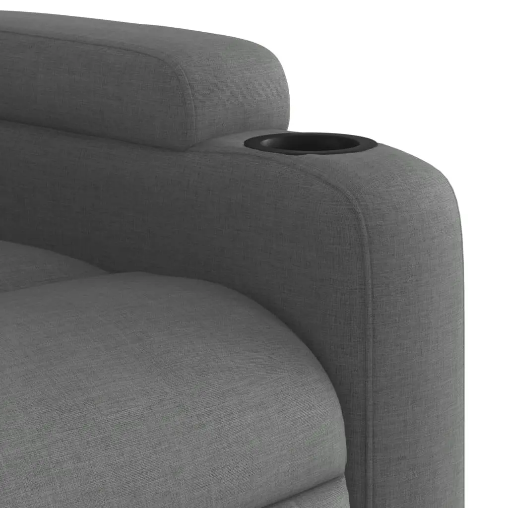 Recliner Chair Manual Recline Comfort Grey Fabric