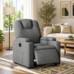 Electric Recliner Armchair with Adjustable Footrest