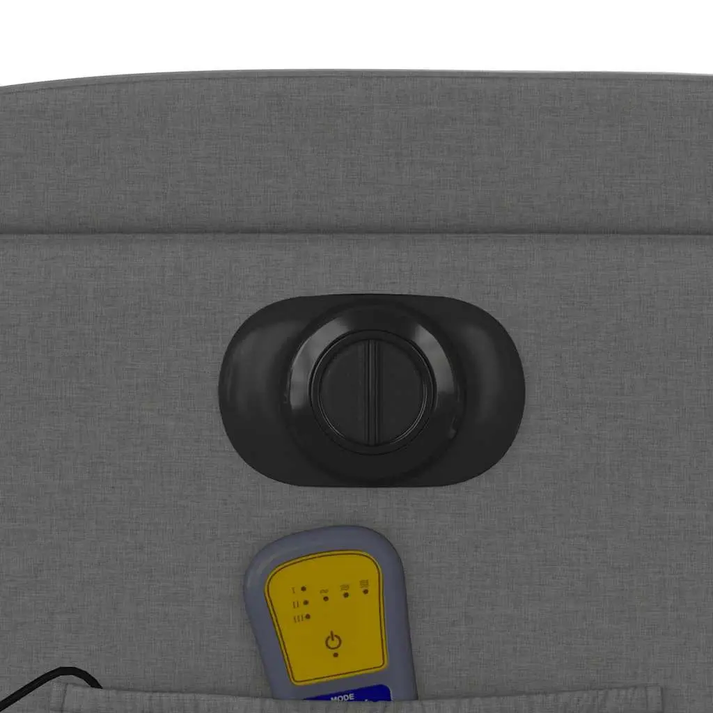 Electric Massage Recliner Chair Comfort Lift Recline Grey Fabric