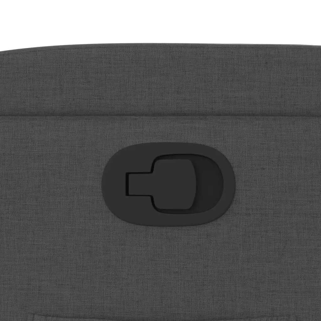 Recliner Chair Manual Reclining Comfort Grey Fabric Armchair