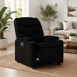 Electric Recliner Chair with Cup Holders and Durable Fabric