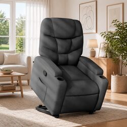 Power Lift Recliner Chair with Manual Recline Function