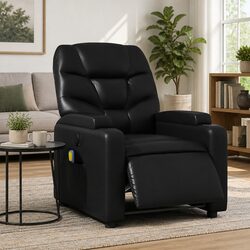 Electric Massage Recliner Chair with Faux Leather Finish