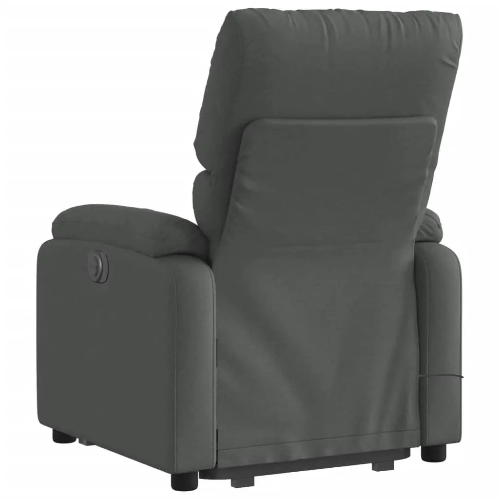 Electric Massage Recliner Chair Power Lift Comfort Grey Fabric