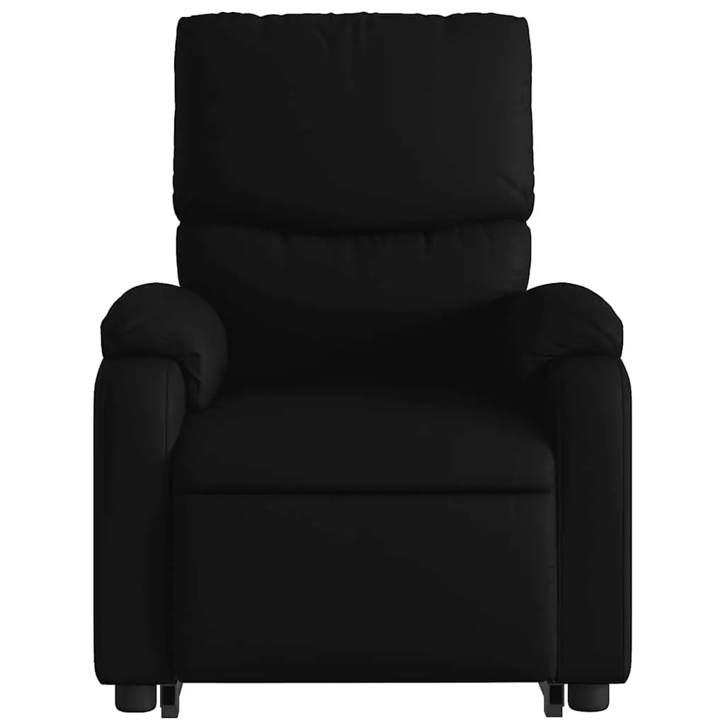 Electric Massage Recliner Chair Power Lift Function Manual Reclining 135 Degrees Black Faux Leather