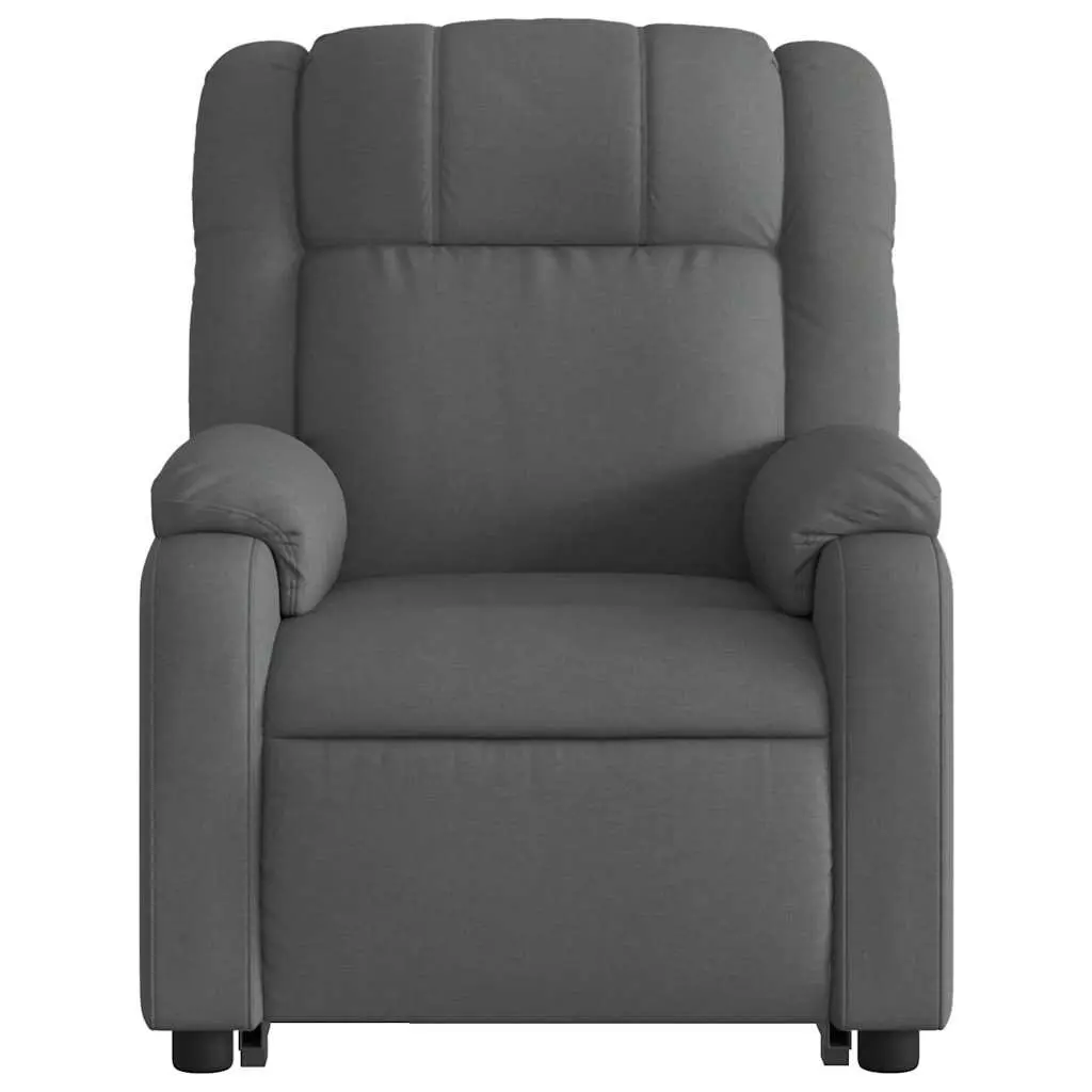 Electric Massage Recliner Chair Power Lift Function Adjustable Grey Fabric