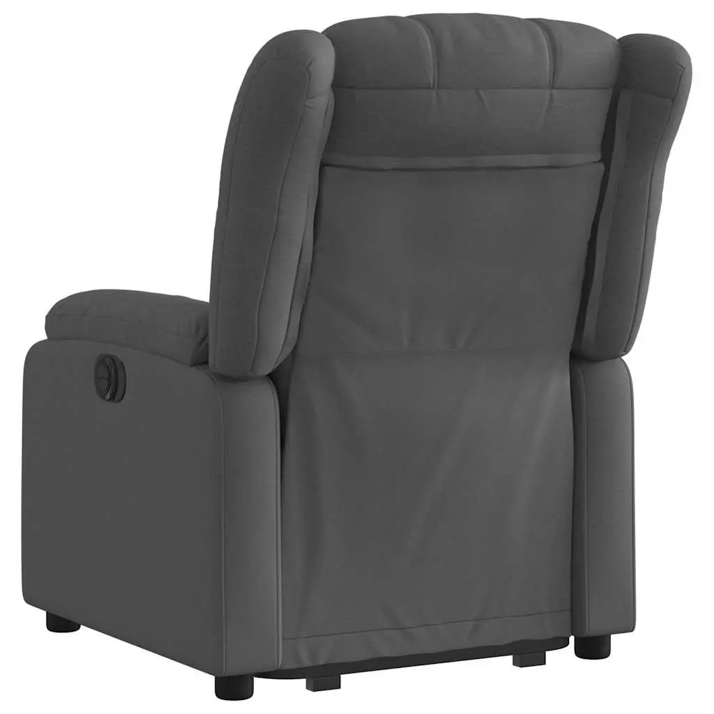 Electric Massage Recliner Chair with Power Lift Function Grey Fabric