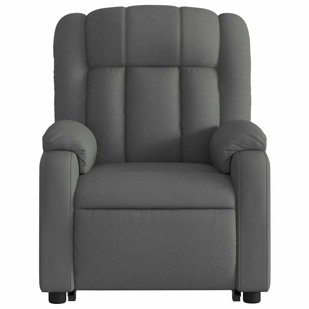Electric Recliner Chair Power Lift Comfort Grey Fabric