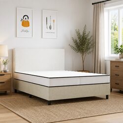 Medium Firm Bonnell Spring Mattress Double Size 137x190 cm