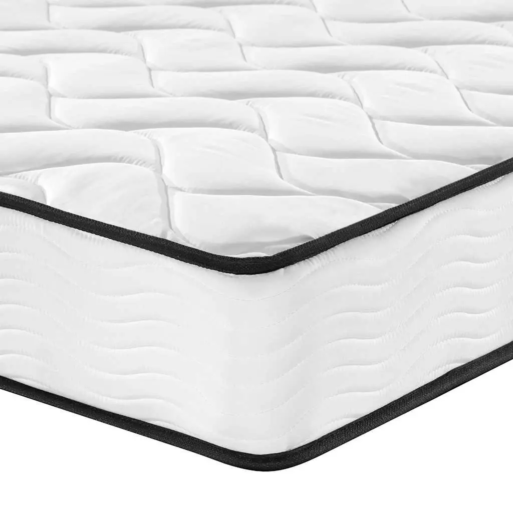 Bonnell Spring Mattress Support Medium Firm 183x203cm White Breathable Fabric