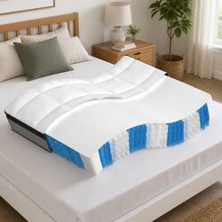 Queen Size Pocket Spring Mattress 152x203cm Medium Plus