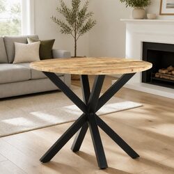 Industrial Style Wooden End Table 68x68x56 cm Brown