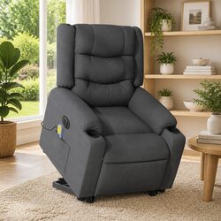 Electric Lift Recliner Chair with Massage Functionality