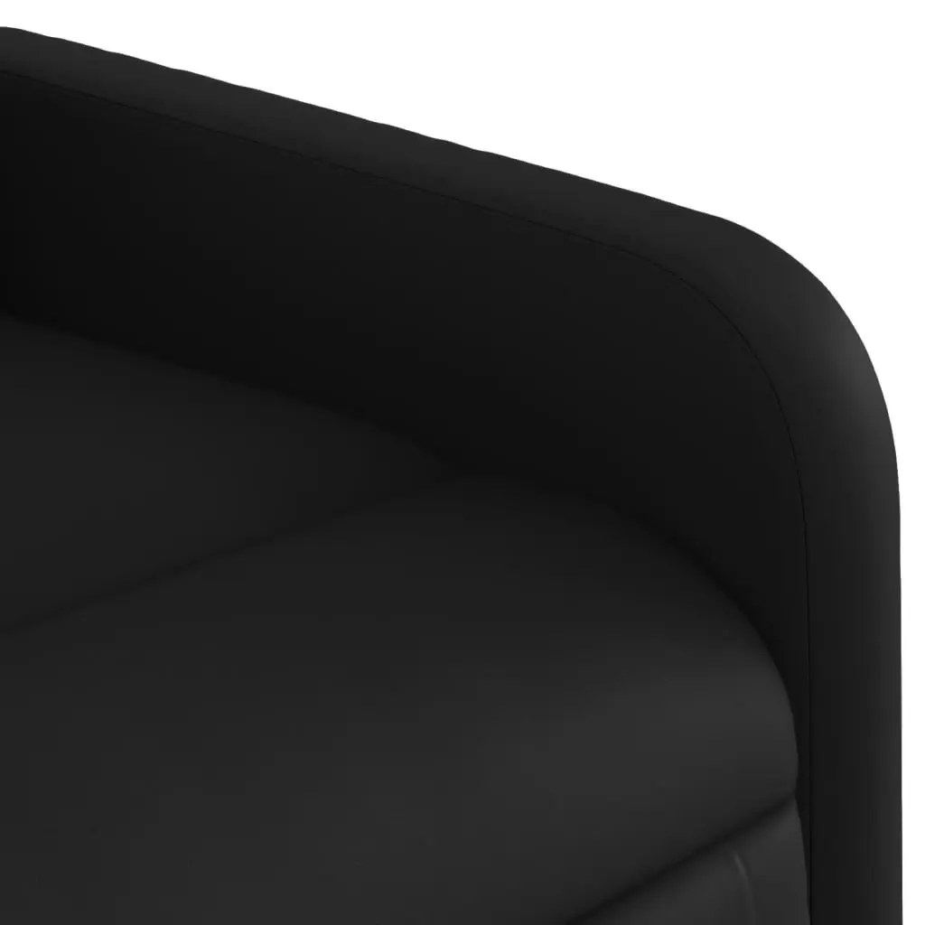 Electric Massage Recliner Chair with Electric Reclining Function 135 Degrees Black Faux Leather