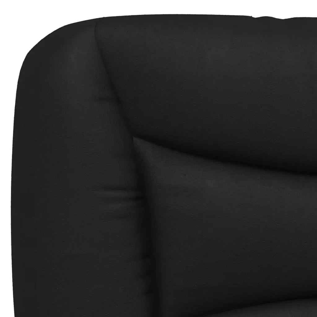 Headboard Cushion Comfort 180cm Black Faux Leather Wall Mounted Bed Pillow