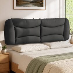 153cm Grey Wall Mounted Headboard Cushion with Support