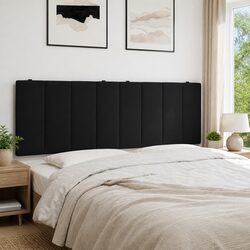 Black Velvet Headboard Cushion Hanko 153cm