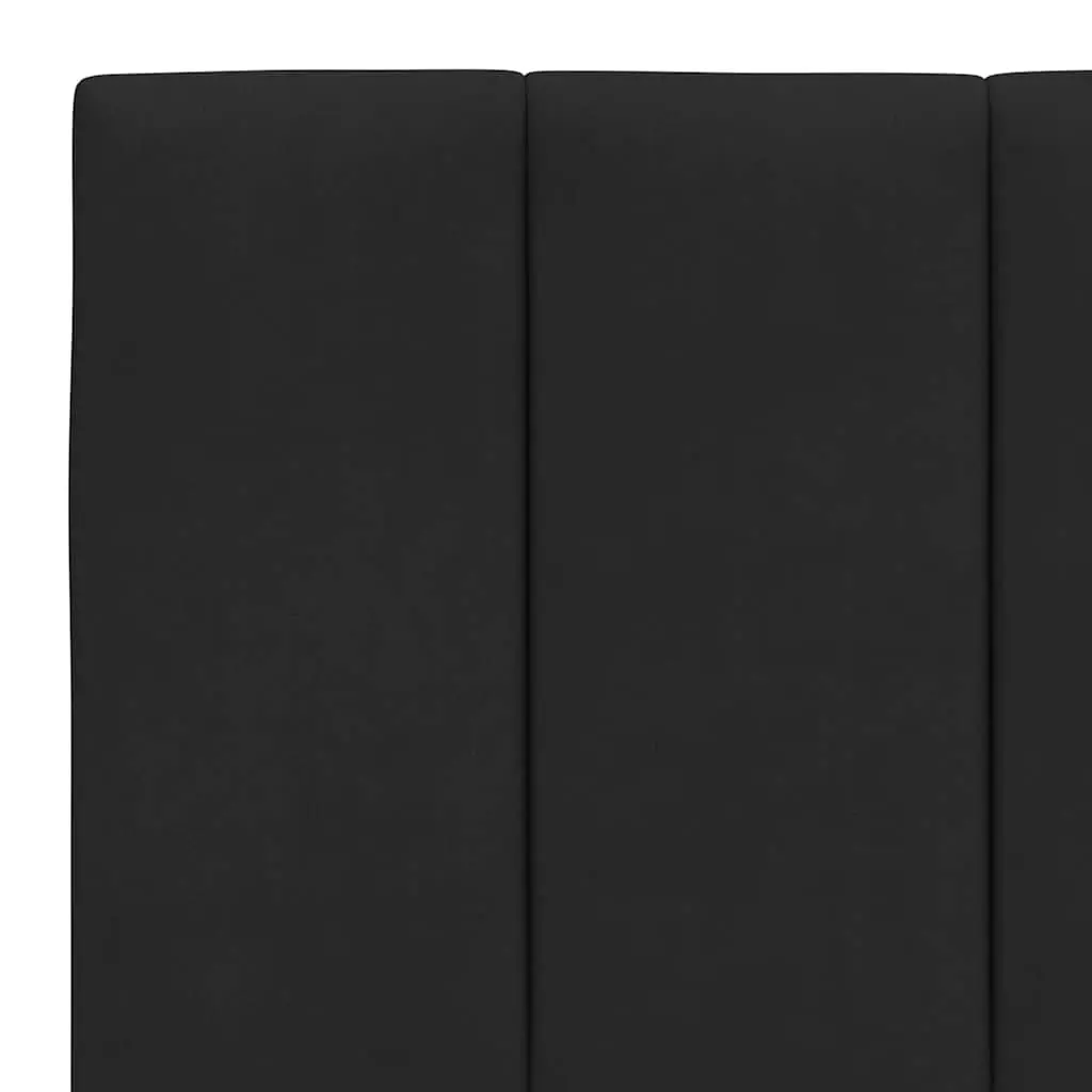 Queen Bed Frame Velvet Upholstered Black 152x203cm